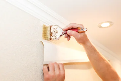 Pose de papier peint à Châtonnay — revêtements muraux et toiles de verre